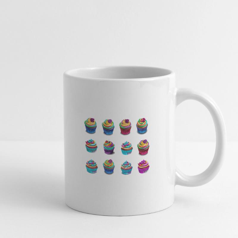Bunte Muffins einfach lecker Tasse