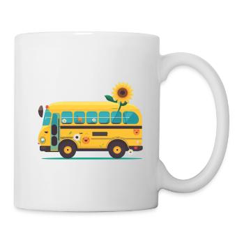 Charmant voyage en bus 6 - Mug blanc - blanc - Droite