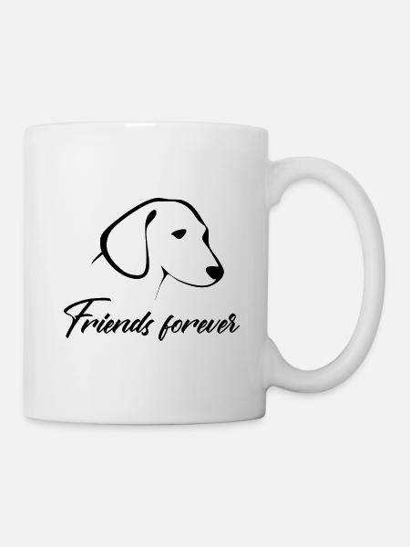 Hund - Tasse - Weiß