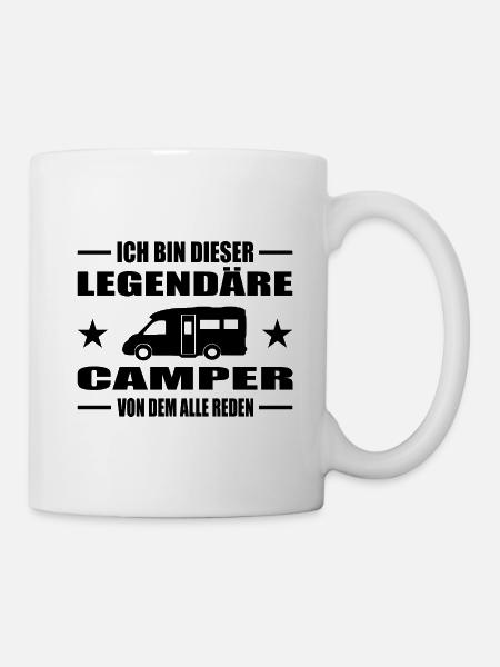 Camping - Tasse - Weiß