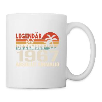 Legendär Seit Dezember 1967 Absolut Einmalig 1967 - Tasse - Weiß - Rechts