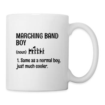 Blaskapelle Junge Sprüche Lustige Marsch Instrumen - Tasse - Weiß - Rechts