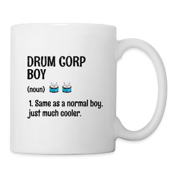 Drum Corps Marching Band Drum Corp Boy Music Percu - Mug blanc - blanc - Droite