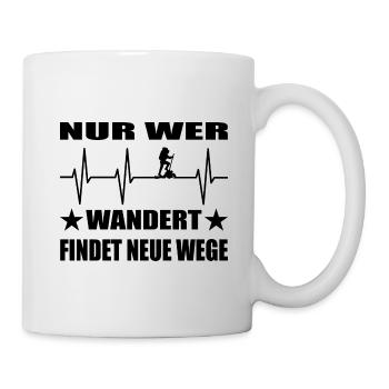 Wandern - Tasse - Weiß - Rechts