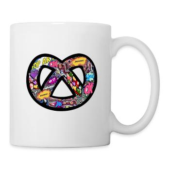 Logo t-shirt Bretzel Pop Art - Mug blanc - blanc - Droite