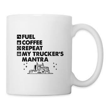Trucker Fahren Papa Trucker Vater LKW-Fahrer - Tasse - Weiß - Rechts