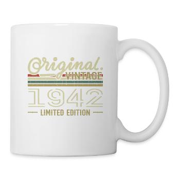 1942 Retro Geburtstag 1942 Original 1942 Jahrgang - Tasse - Weiß - Rechts