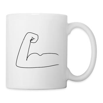 Arm Strong Symbol - Mug - white - Right
