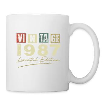 Vintage 1987 Original 1987 Anniversary Gift - Mug - white - Right