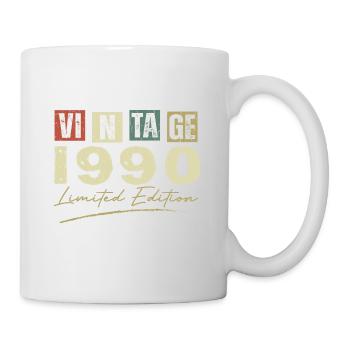 Vintage, 1990er Jahre, Original 1990er Jahre, Geburtstagsgeschenk - Tasse - Weiß - Rechts