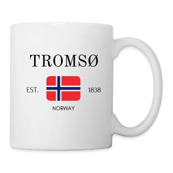 Tromso - Troms - Norwegen - Souvenir - Reise - Tasse - Weiß - Rechts