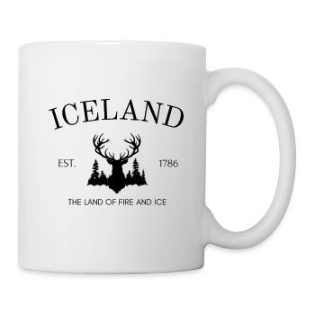 Reykjavik - Iceland - Nordatlantik - Geschenk - Tasse - Weiß - Rechts