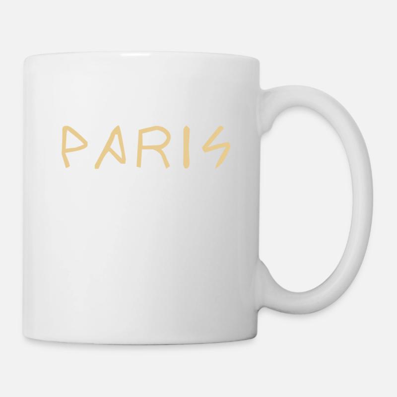 Paris Schriftzug Geschenk Geschenkidee - Tasse - Weiß
