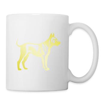 Bull Terrier Dog Silhouette - Mug - white - Right