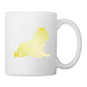 Cocker Spaniel Hund Silhouette - Tasse - Weiß - Rechts