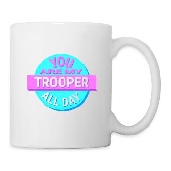Courageux - Mug blanc - blanc - Droite