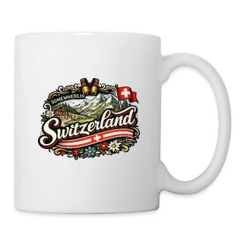 Vintage Swiss Alps Charm - Mug - white - Right