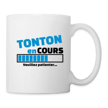 tonton en cours - Mug blanc - blanc - Droite