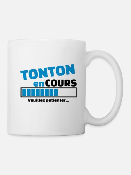 tonton en cours - Mug blanc - blanc