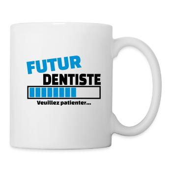 futur dentiste - Mug blanc - blanc - Droite