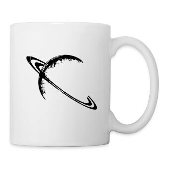 Saturn and its rings - Mug - white - Right