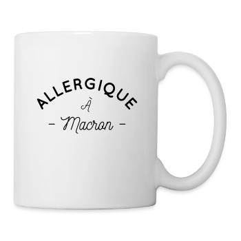 Allergique à Macron - Mug blanc - blanc - Droite