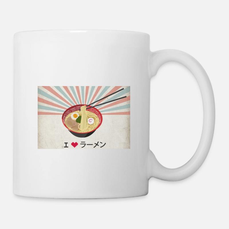 J'adore les ramen! - Mug blanc - blanc