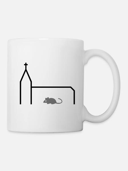 ★ Design colors changeable ★ Church mouse Church mouse - Mug - white