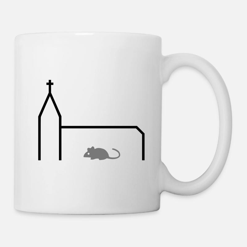 ★ Design colors changeable ★ Church mouse Church mouse - Mug - white