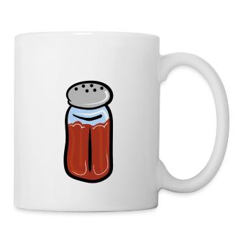 Paprika / Chilli Gewürz - Tasse - Weiß - Rechts
