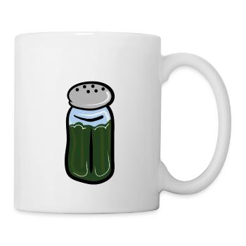 Rosmarin, Dill, Kräuter Gewürzstreuer - Tasse - Weiß - Rechts