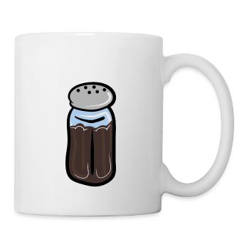 Pfefferstreuer - Tasse - Weiß - Rechts