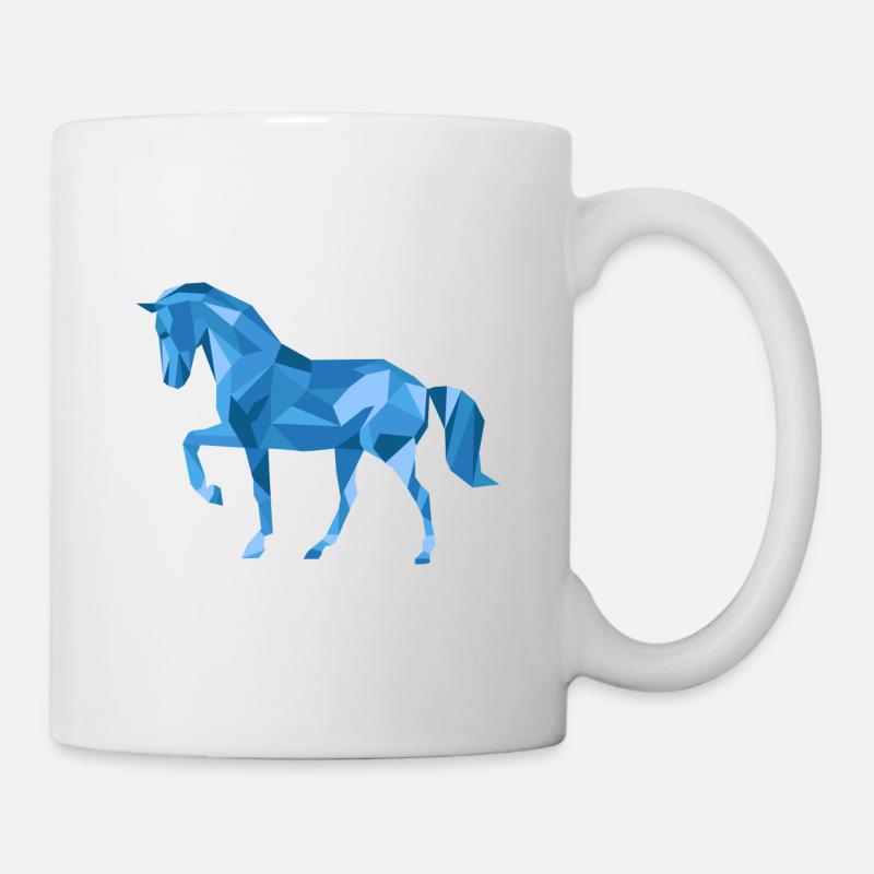 Horse polygon - Mug - white