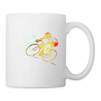 Road cyclist bike - Mug - white - Right