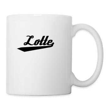 lotte_unterstrichen - Tasse - Weiß - Rechts