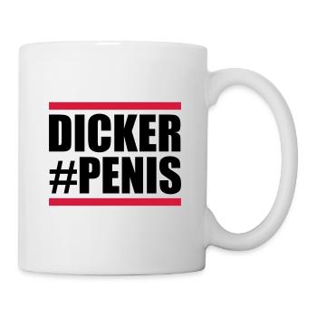 Thick penis funny saying - Mug - white - Right