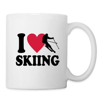 Ski - Tasse - Weiß - Rechts