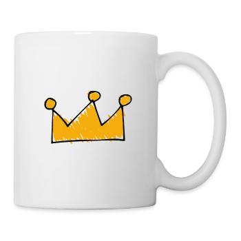 couronne - Mug blanc - blanc - Droite