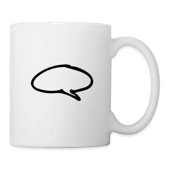 Sprechblase - Tasse - Weiß - Rechts