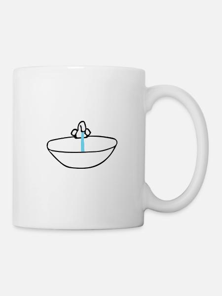 Waschbecken - Tasse - Weiß