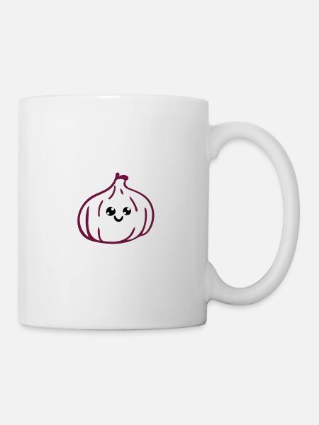 Knoblauch - Tasse - Weiß