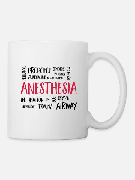 anesthesiacluster - Tasse - Weiß