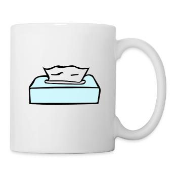 Kosmetik - Zeichnung - Tasse - Weiß - Rechts