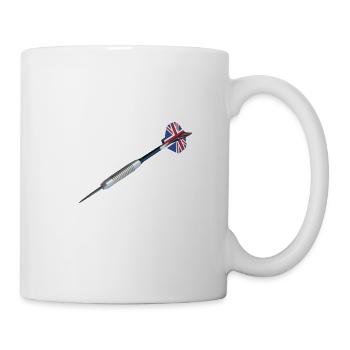 Flèche de fléchettes de Grande-Bretagne - Mug blanc - blanc - Droite