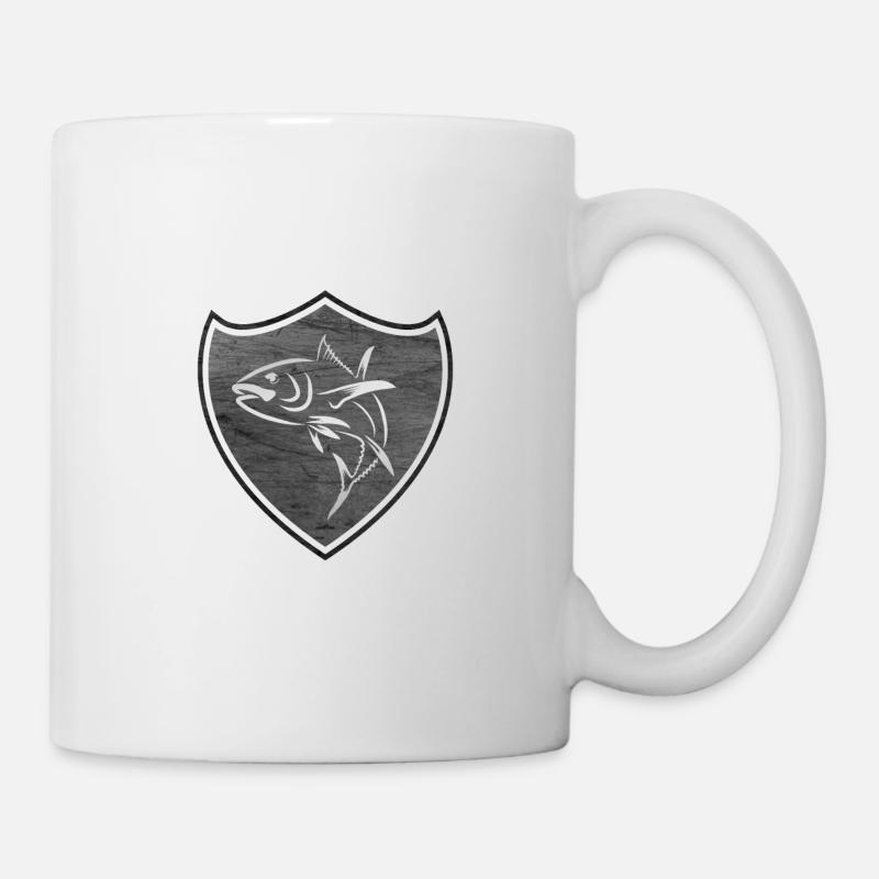 Thunfisch Wappen - Tasse - Weiß