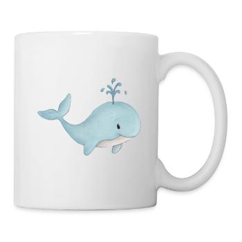 niedlicher Wal - Tasse - Weiß - Rechts