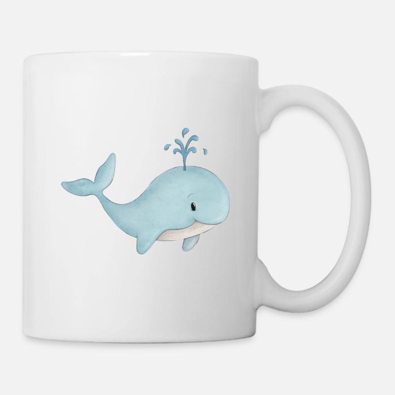 baleine mignonne - Mug blanc - blanc
