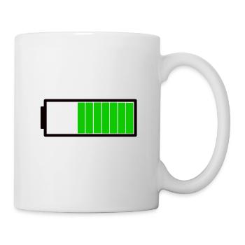 Charging bar battery - Mug - white - Right