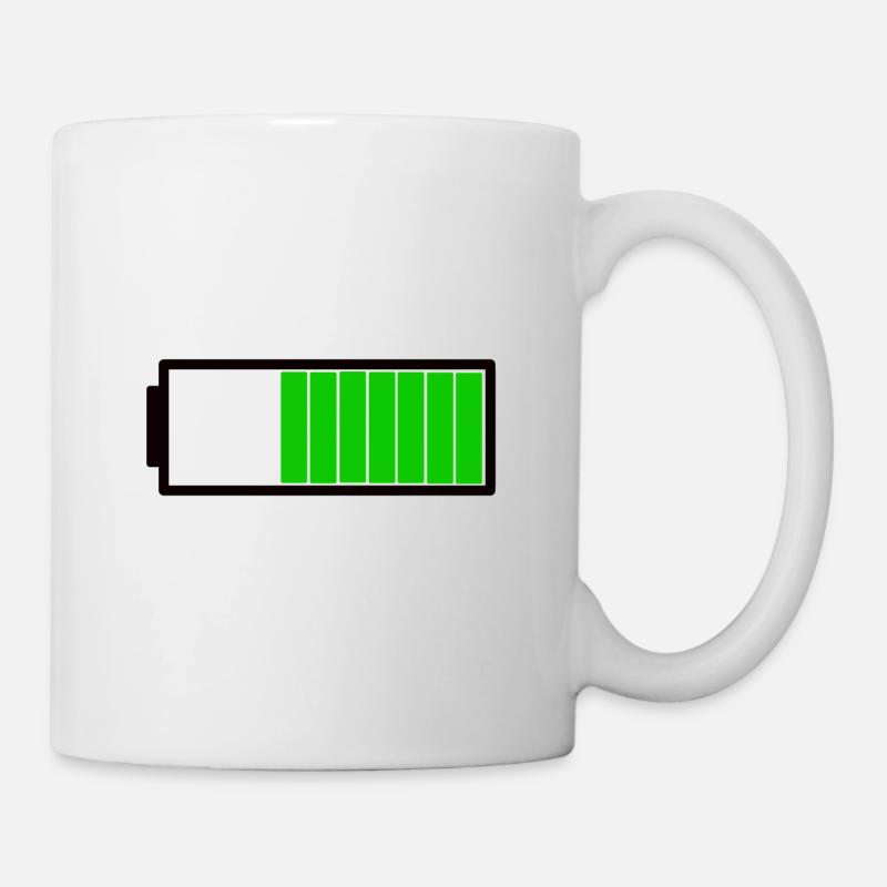 Barre de charge batterie - Mug blanc - blanc