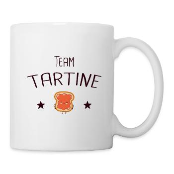 équipe tartine - Mug blanc - blanc - Droite